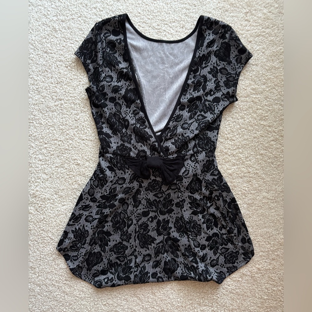 Monteau Vintage Black Grey Dress